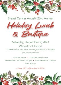 BCA’s 23rd Annual Holiday Lunch & Boutique